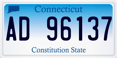 CT license plate AD96137