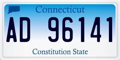 CT license plate AD96141