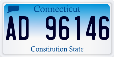 CT license plate AD96146