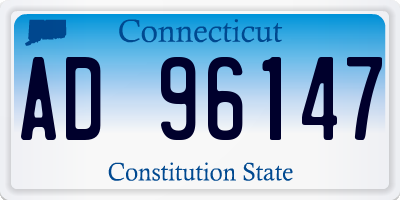 CT license plate AD96147