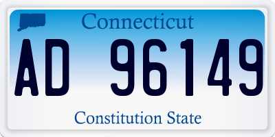 CT license plate AD96149