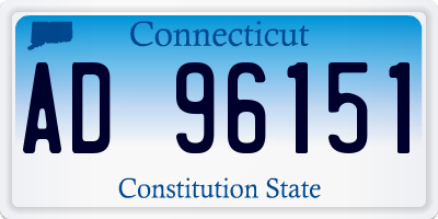 CT license plate AD96151