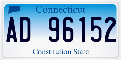 CT license plate AD96152