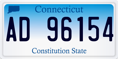CT license plate AD96154