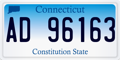 CT license plate AD96163