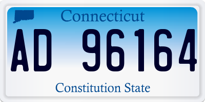 CT license plate AD96164