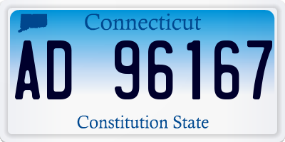 CT license plate AD96167