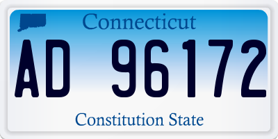 CT license plate AD96172