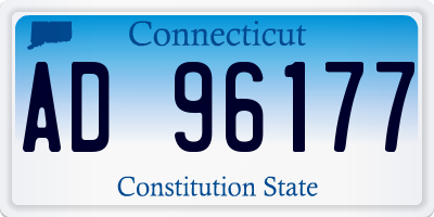 CT license plate AD96177