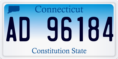 CT license plate AD96184