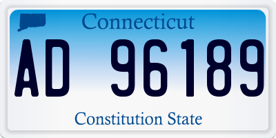 CT license plate AD96189