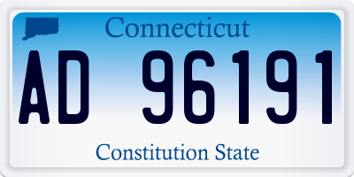 CT license plate AD96191