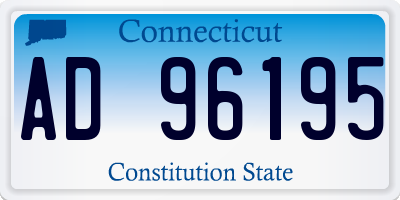 CT license plate AD96195
