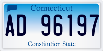 CT license plate AD96197