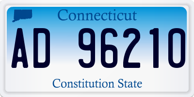 CT license plate AD96210