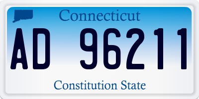 CT license plate AD96211