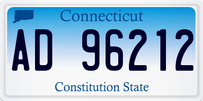 CT license plate AD96212