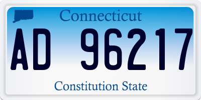 CT license plate AD96217