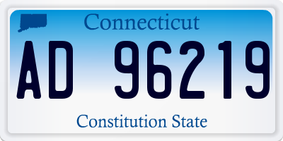 CT license plate AD96219