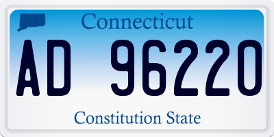 CT license plate AD96220