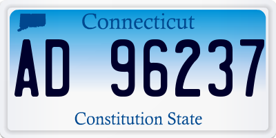 CT license plate AD96237