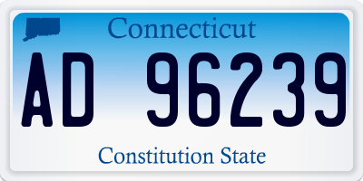 CT license plate AD96239