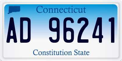CT license plate AD96241