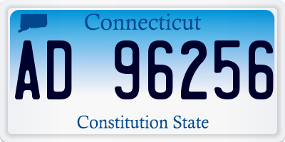 CT license plate AD96256