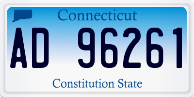 CT license plate AD96261
