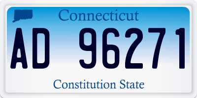 CT license plate AD96271
