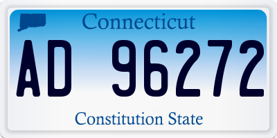CT license plate AD96272