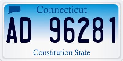 CT license plate AD96281