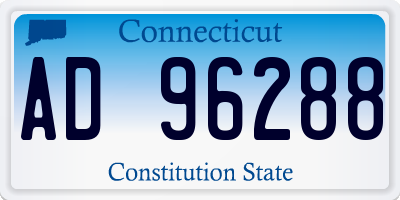 CT license plate AD96288