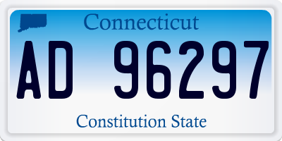 CT license plate AD96297