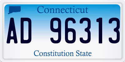 CT license plate AD96313