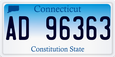CT license plate AD96363