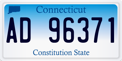 CT license plate AD96371