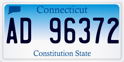 CT license plate AD96372