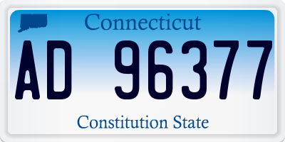 CT license plate AD96377