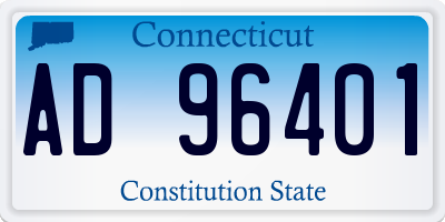 CT license plate AD96401