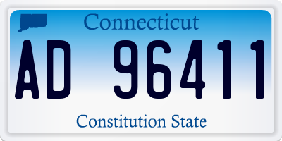 CT license plate AD96411