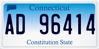 CT license plate AD96414