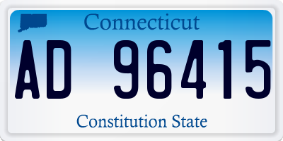 CT license plate AD96415