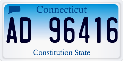 CT license plate AD96416