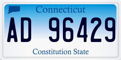 CT license plate AD96429