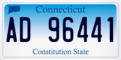 CT license plate AD96441