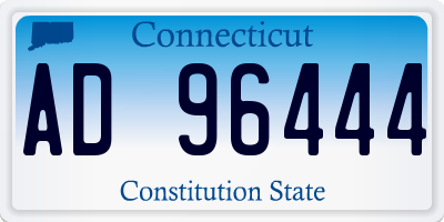 CT license plate AD96444