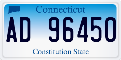 CT license plate AD96450