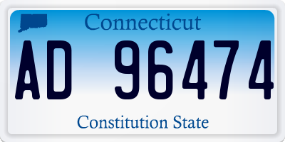 CT license plate AD96474
