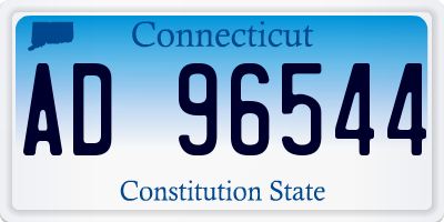 CT license plate AD96544